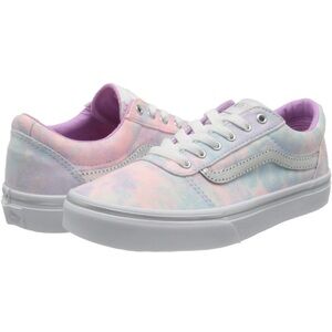 Vans Girls Sneaker, Glitter Tie Dye Multi White